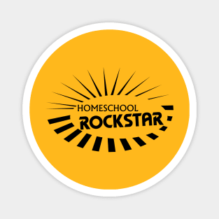 Homeschool Rockstar (Black) Magnet